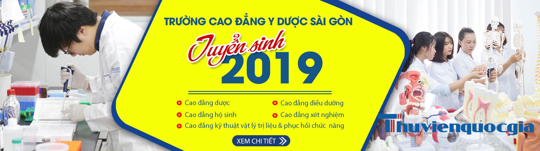 Trường cao đẳng Y Dược Sài Gòn tuyển sinh 2019